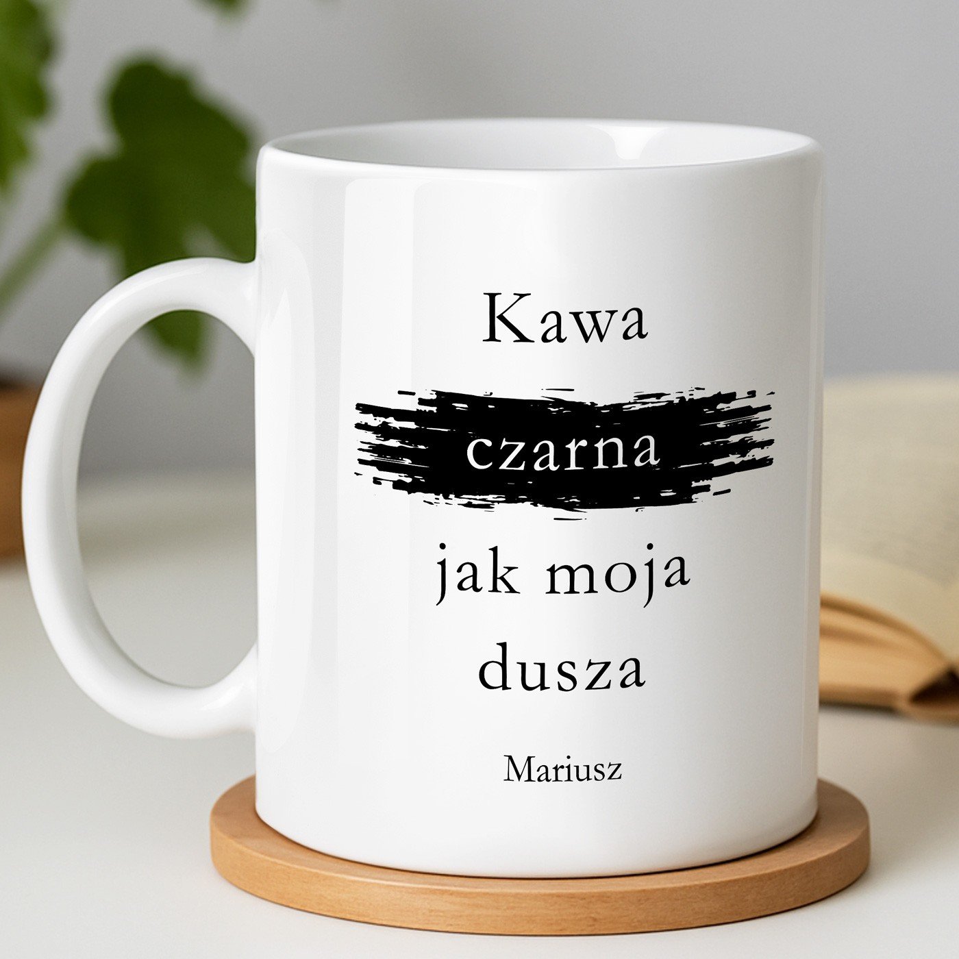 Kubek z nadrukiem dla kawosza niego na imieniny