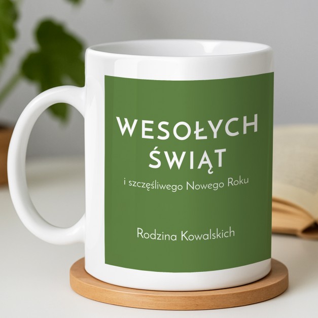Kubek ze zdjęciem na święta