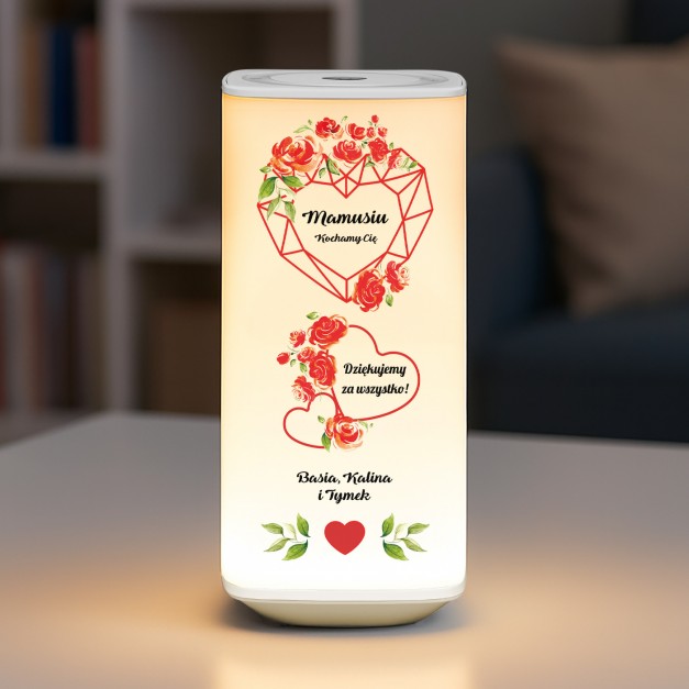 Lampka nocna LED z nadrukiem dla mamy na dzień mamy urodziny