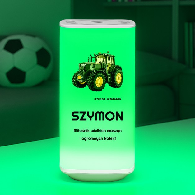 Lampka nocna LED z nadrukiem dla kierowcy fana motoryzacji rolnika na imieniny