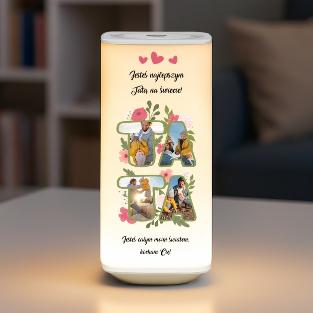 Lampka nocna LED z nadrukiem dla taty na dzień ojca urodziny