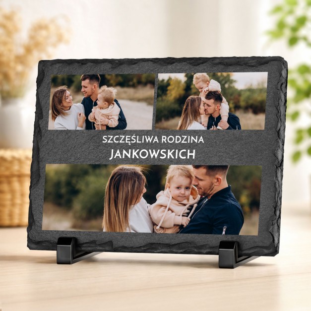 Kamienny łupek z nadrukiem 20x15 dla rodziców
