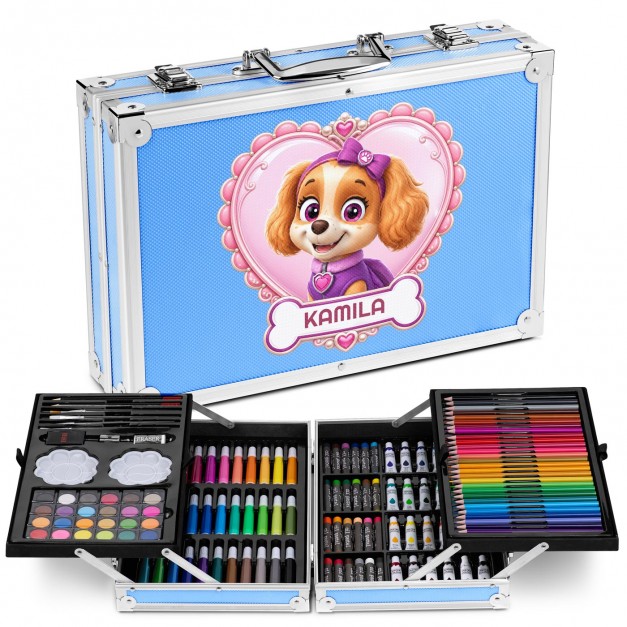 Zestaw artystyczny do malowania dla dziewczynki na dzień dziecka