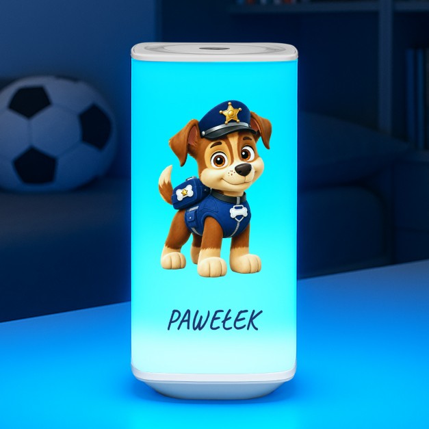 Lampka nocna LED z nadrukiem dla chłopca
