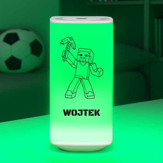 Lampka nocna LED z nadrukiem dla chłopca na 10 urodziny