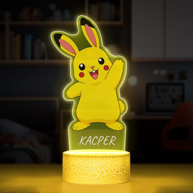 Lampka LED L z nadrukiem na szkle akrylowym na 12 urodziny