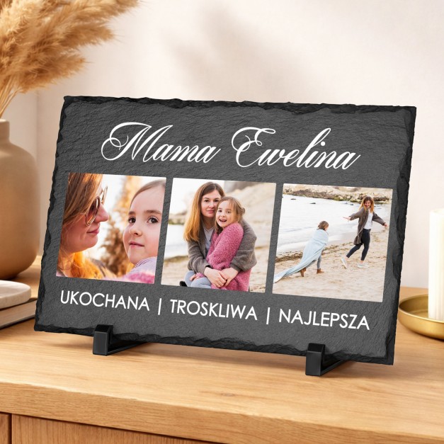Kamienny łupek 20x30 z nadrukiem prezent dla mamy