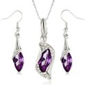 Komplet Swarovski Elements Sopelki Violet 