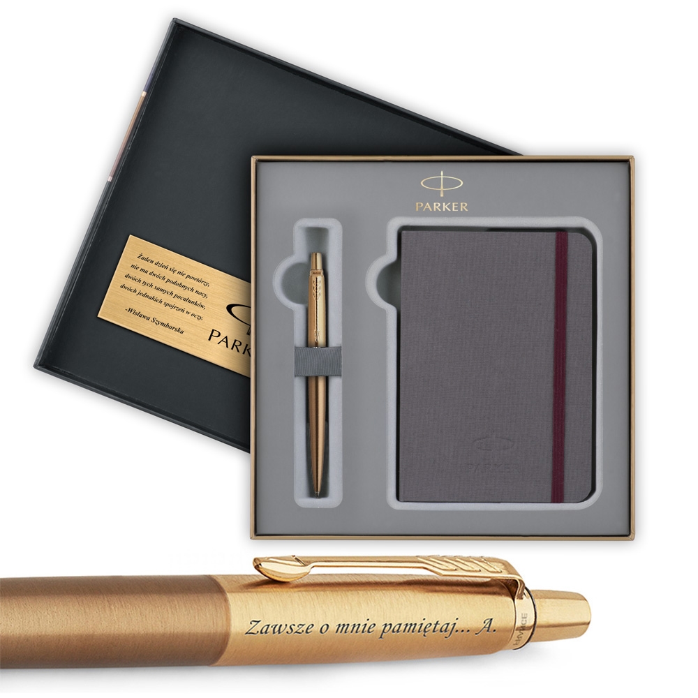 Zestaw Dugopis Parker Jotter Luxury Web Gold