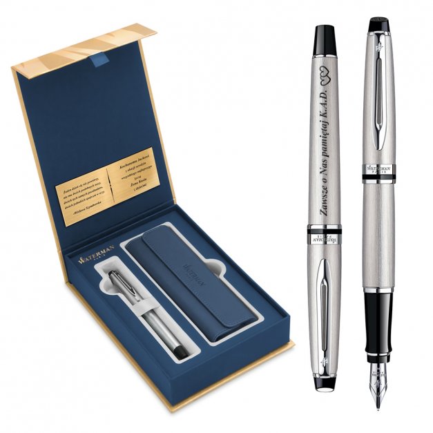 Zestaw Pióro Wieczne WATERMAN Expert Stalowe CT