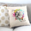 Poduszka personalizowana z nadrukiem ZABAWA Z MAMĄ