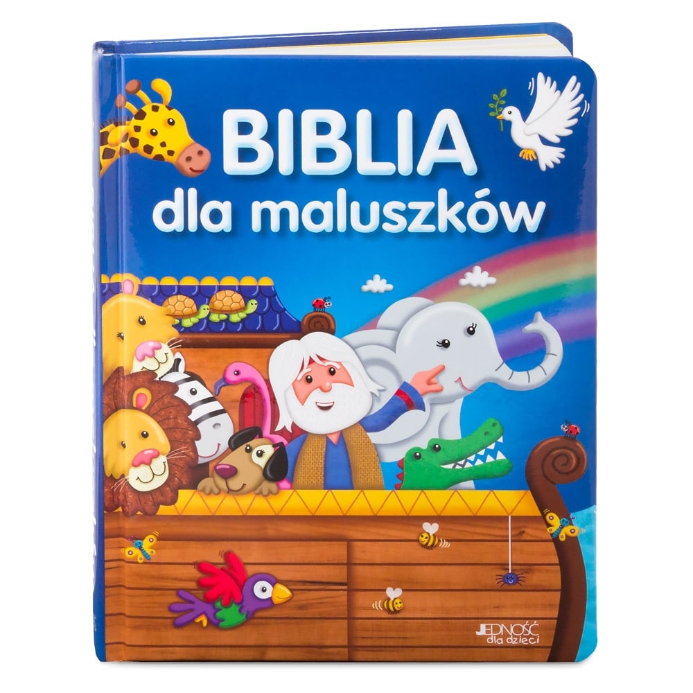 Biblia dla najmodszych z grawerem dla dziewczynki na chrzest