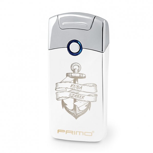 Zapalniczka plazmowa biała USB z grawerem dla żeglarza