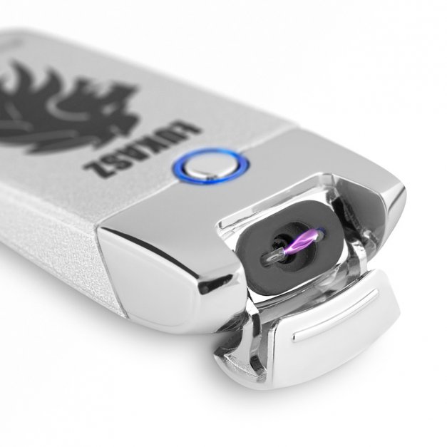 Zapalniczka plazmowa srebrna USB z grawerem dla niego na imieniny