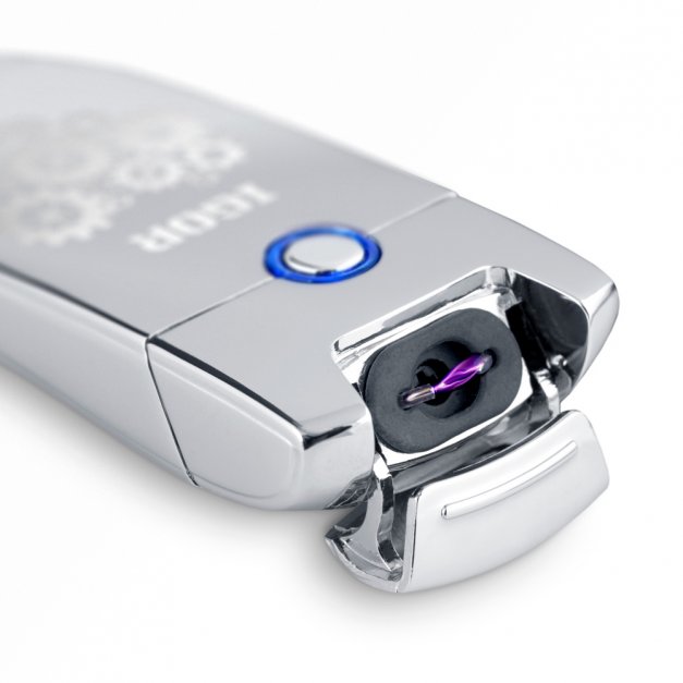 Zapalniczka plazmowa srebrna USB z grawerem dla chłopaka narzeczonego męża