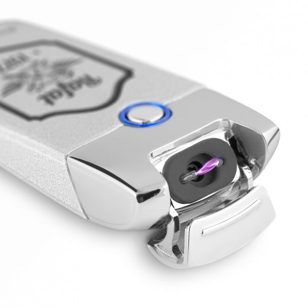 Zapalniczka plazmowa srebrna USB z grawerem dla mechanika inżyniera na urodziny