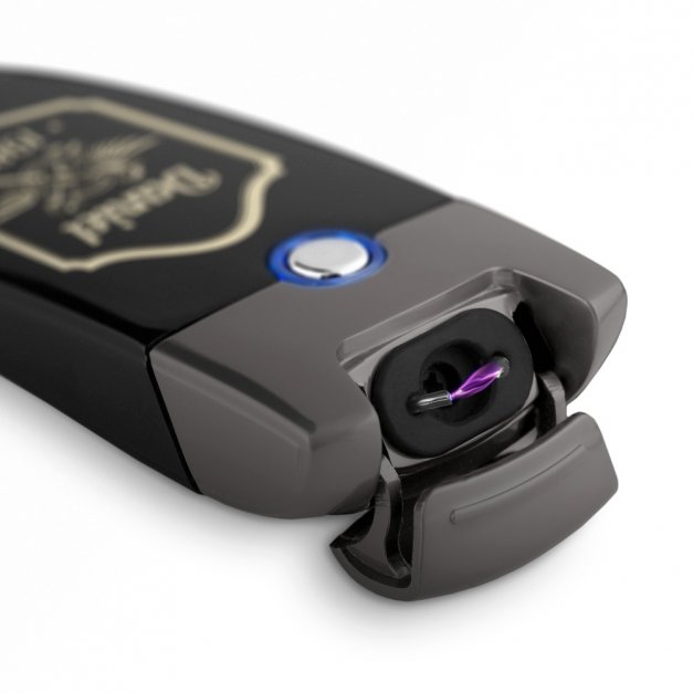 Zapalniczka plazmowa czarna USB z grawerem dla motocyklisty na urodziny