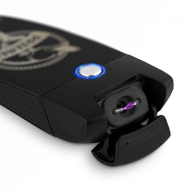 Zapalniczka plazmowa czarna USB z grawerem dla wędkarza
