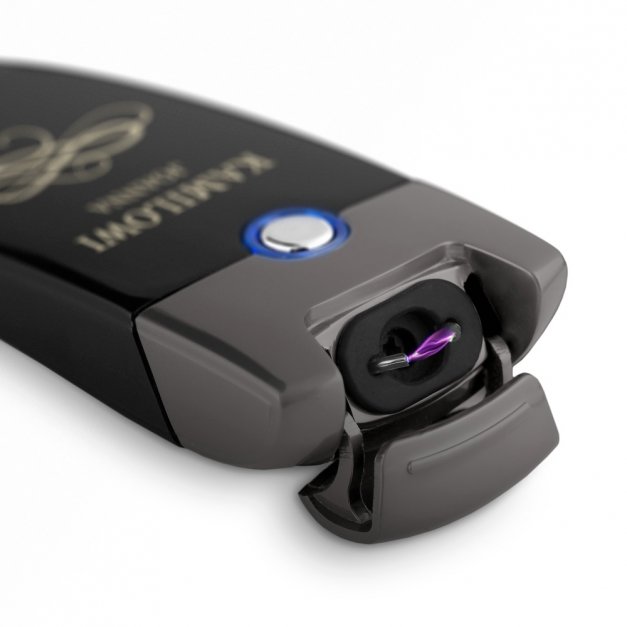 Zapalniczka plazmowa czarna USB z grawerem dla chłopaka męża