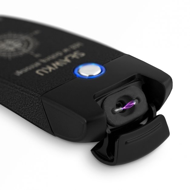 Zapalniczka plazmowa czarna USB z grawerem dla podróżnika