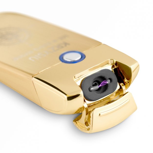 Zapalniczka plazmowa złota USB z grawerem dla podróżnika