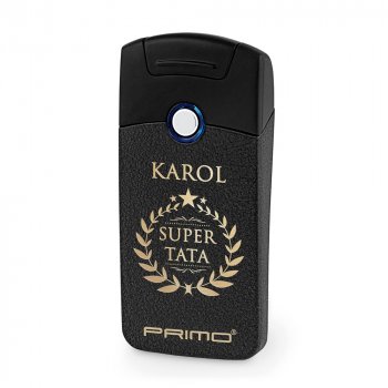 Zapalniczka plazmowa czarna USB z grawerem dla taty