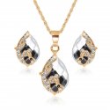 Komplet Swarovski Elements Kryształowe Łezki 