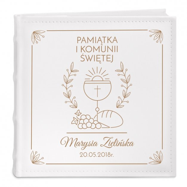 Album na zdjęcia z nadrukiem dla dziewczynki na komunię