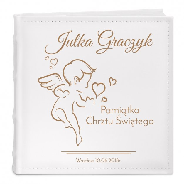 Album na zdjęcia z nadrukiem dla dziewczynki na chrzest