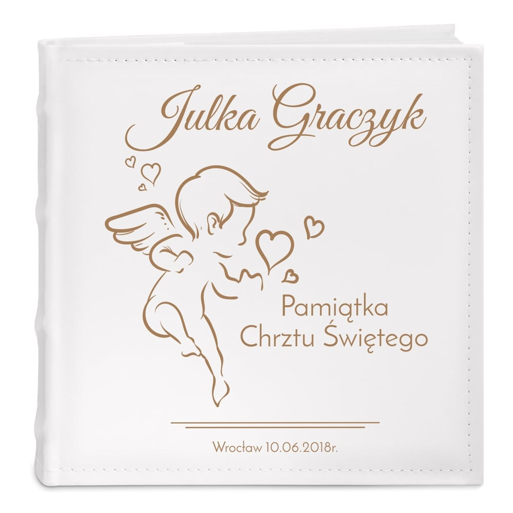Album na zdjcia z grawerem dla dziewczynki na chrzest