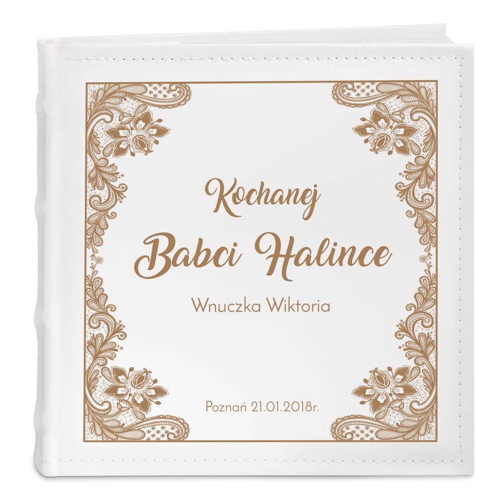 Album na zdjcia z grawerem dla babci na Dzie Babci