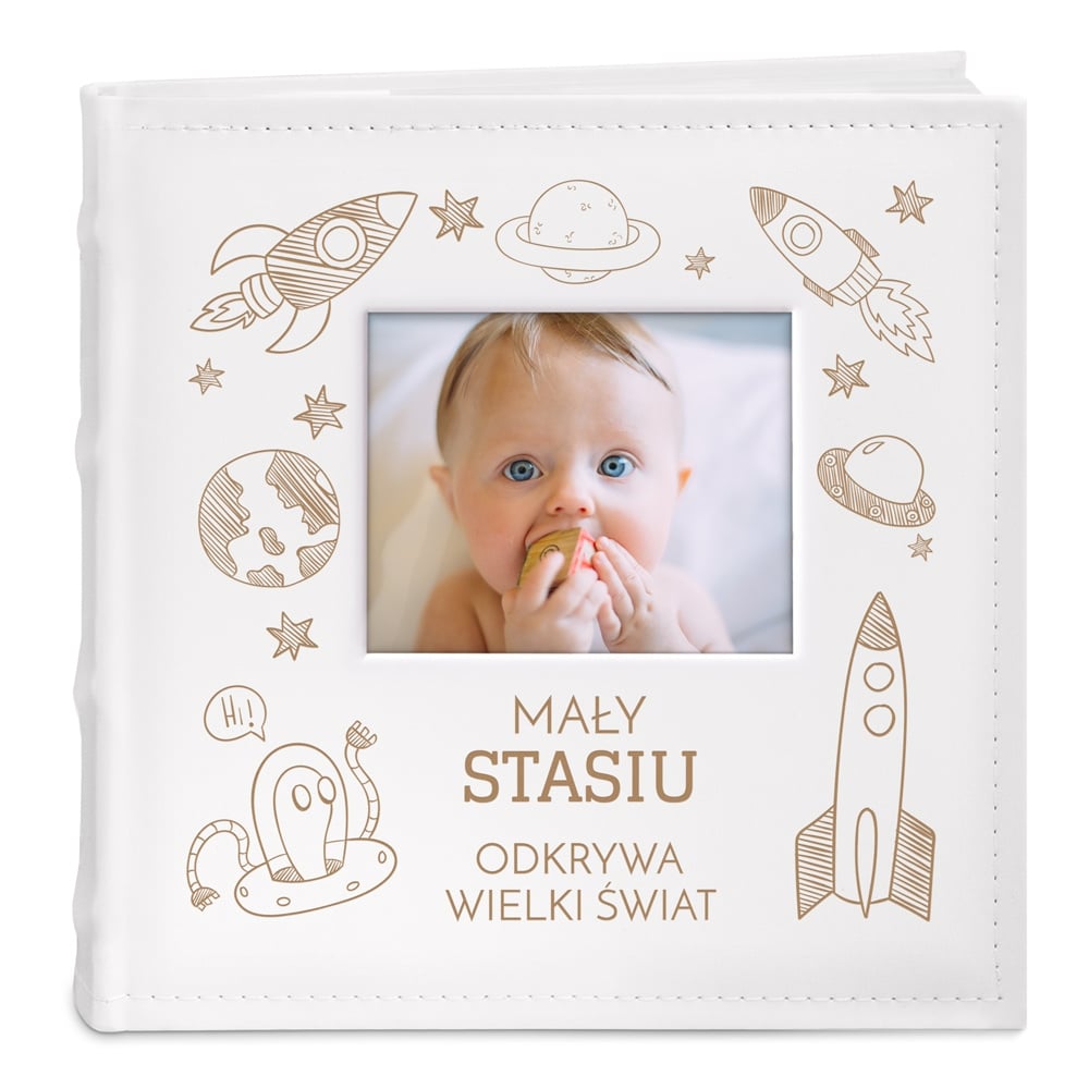 Album grawerowany na zdjcia dla chopca na imieniny