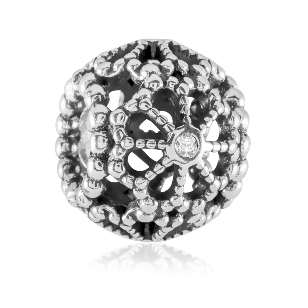 Charms Koralik Srebrny RAFA KORALOWA