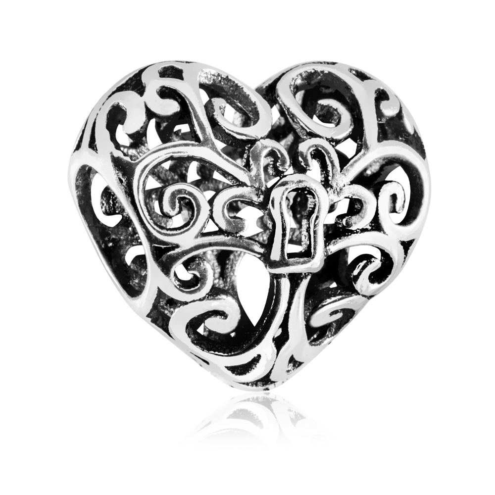 Charms Koralik Srebrny DRZWI DO SERCA II