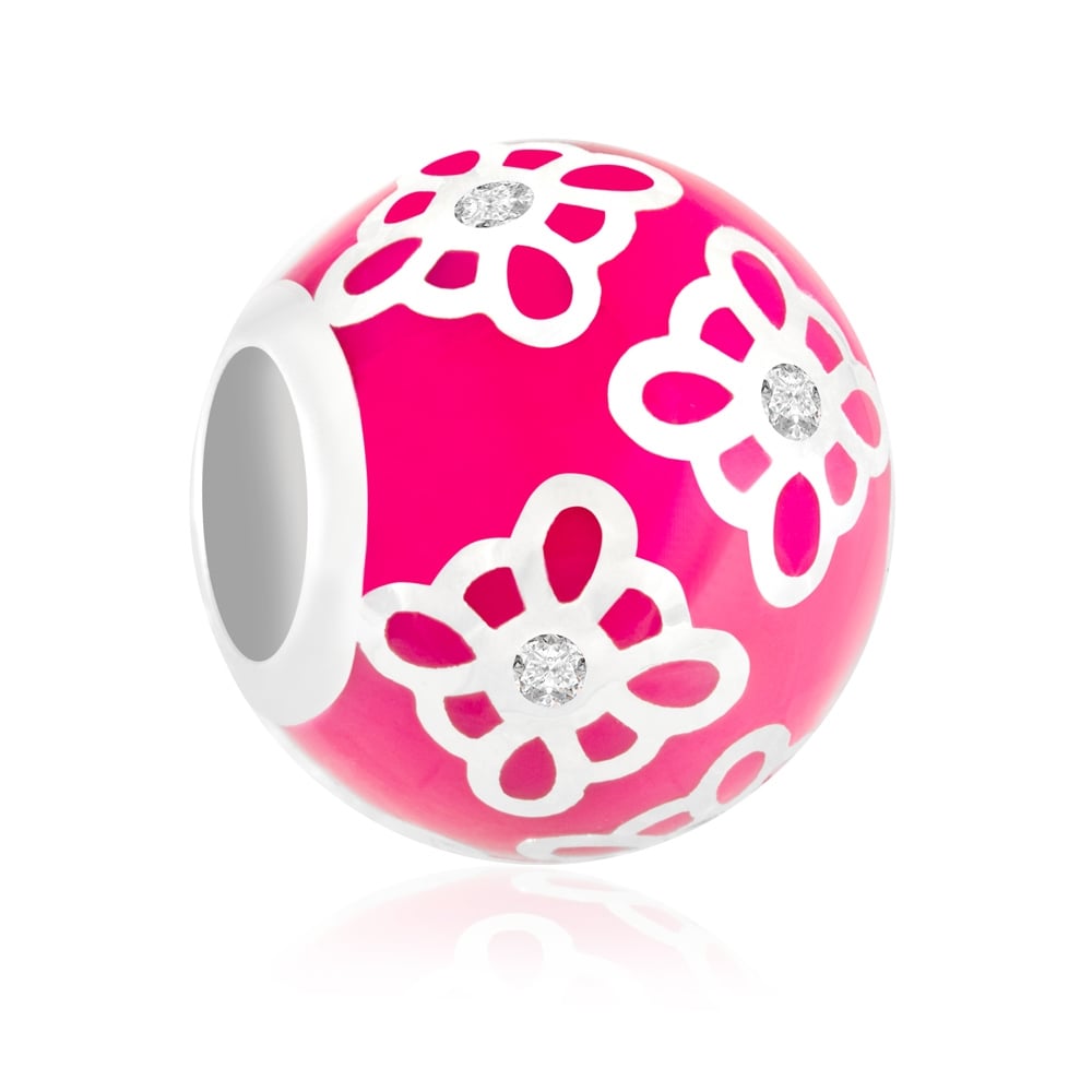 Charms Koralik Srebrny RӯOWY BUTIK