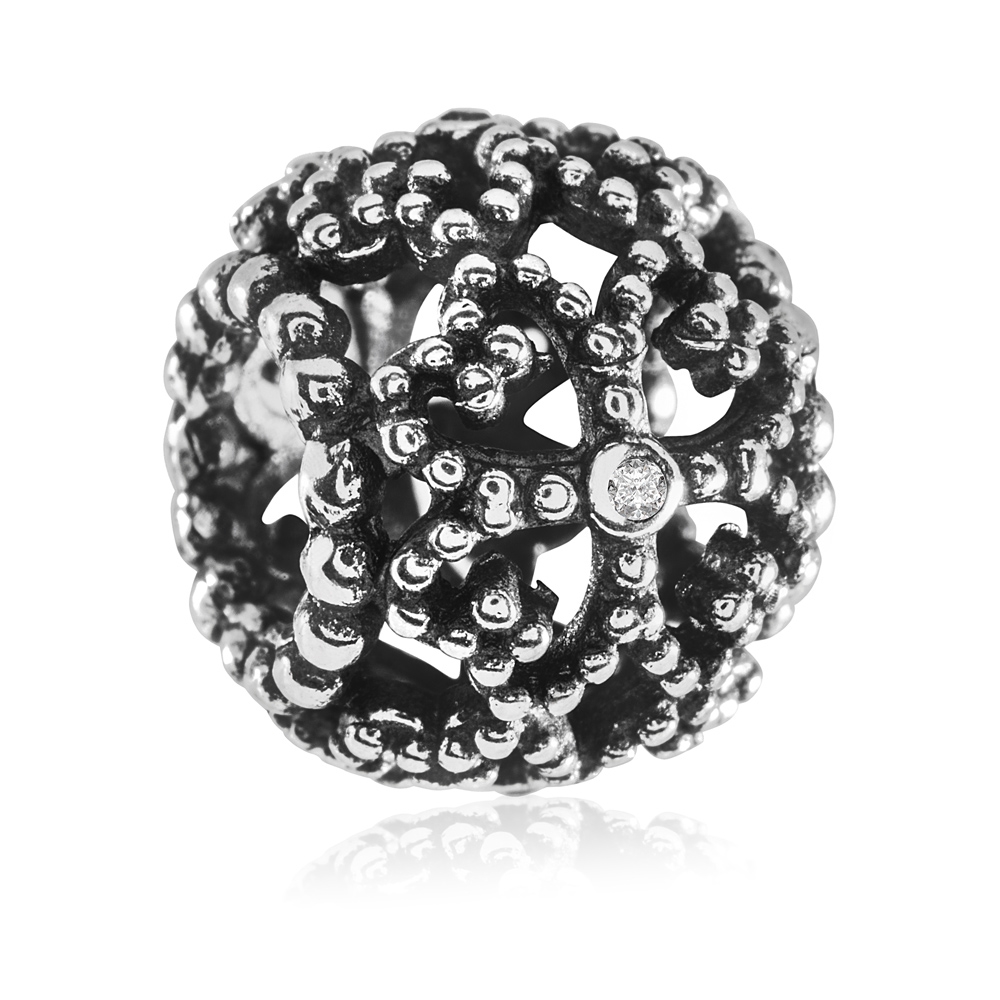 Charms Koralik Srebrny KORALOWA KONICZYNKA