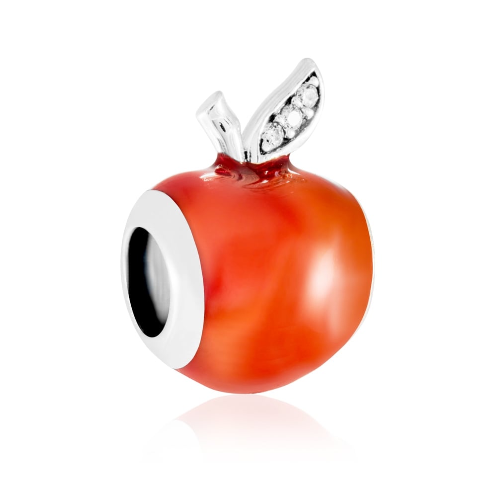 Charms Koralik Srebrny RAJSKIE JABKO