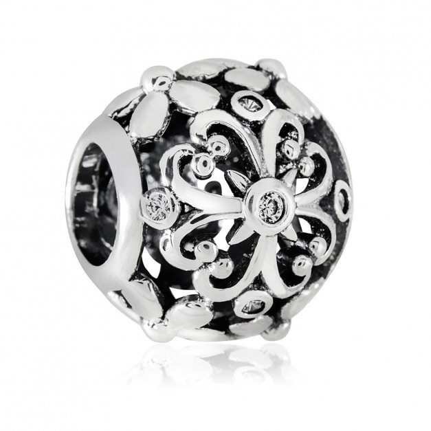 Charms Koralik Srebrny PANI WIOSNA