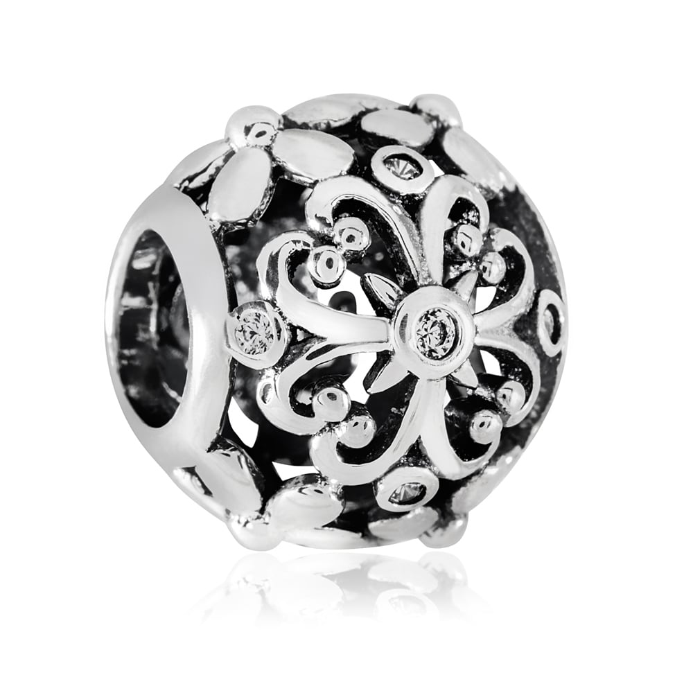 Charms Koralik Srebrny PANI WIOSNA