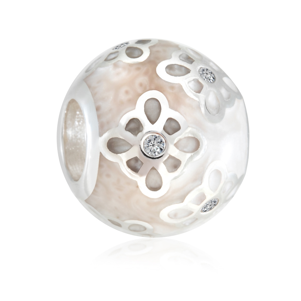Charms Koralik Srebrny BEOWY BUTIK