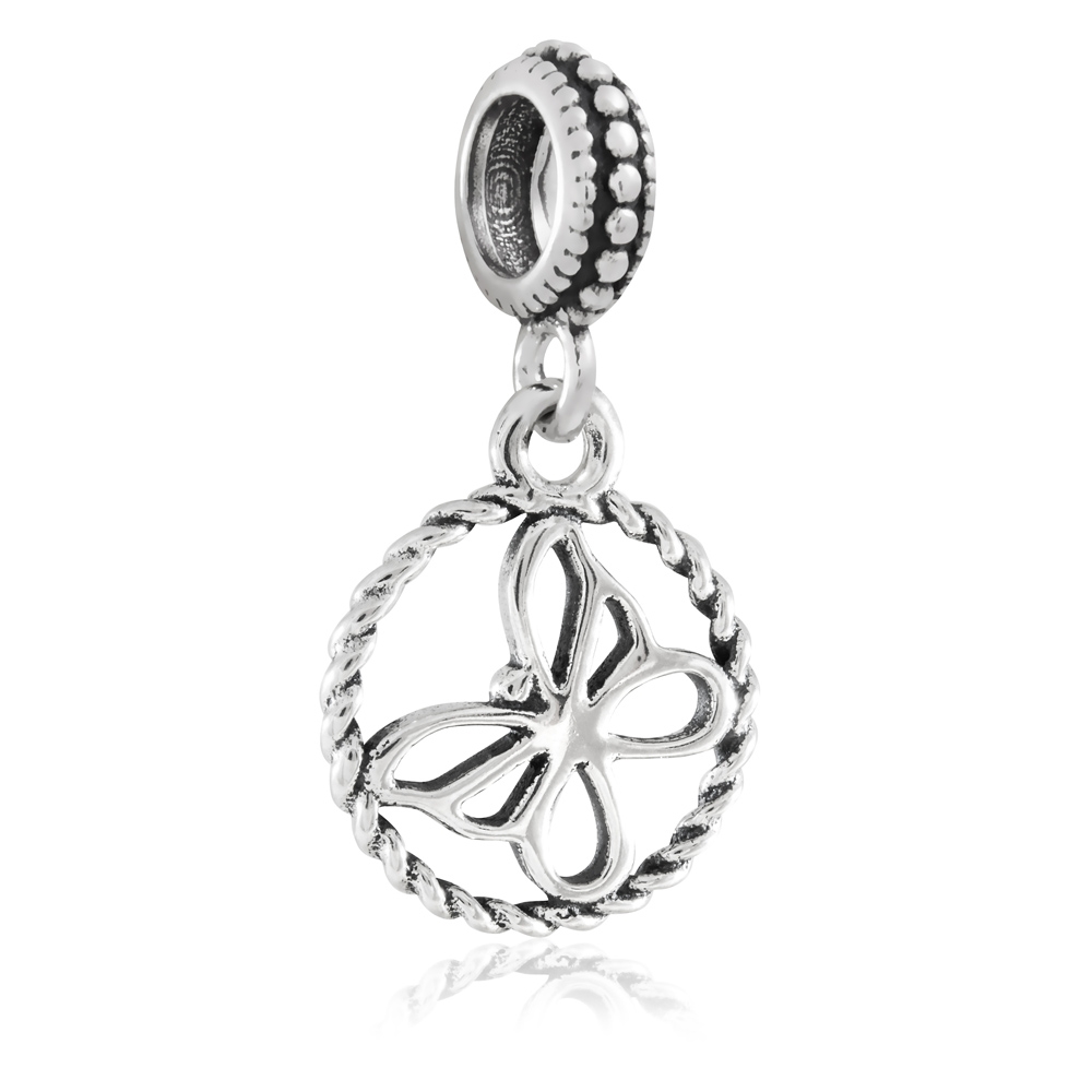 Charms Koralik Srebrny LEGENDA MOTYLA