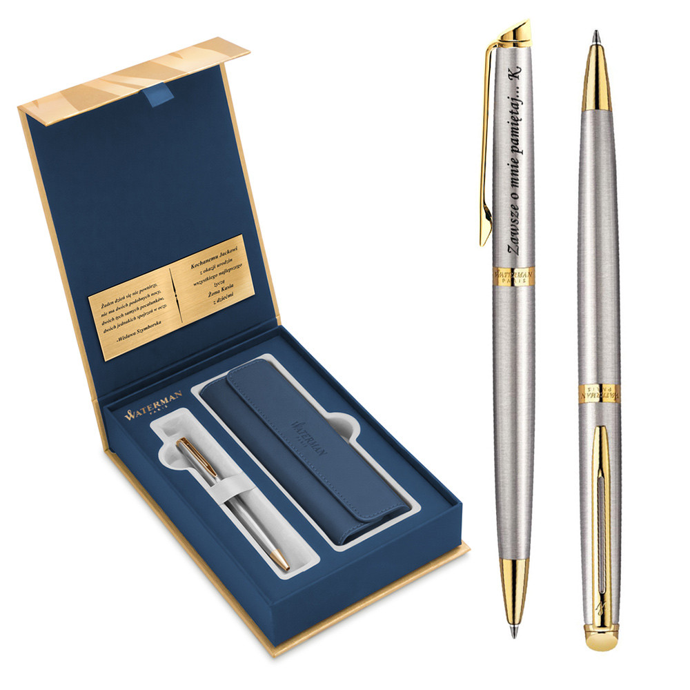 Dugopis WATERMAN Hemisphere Stalowy GT