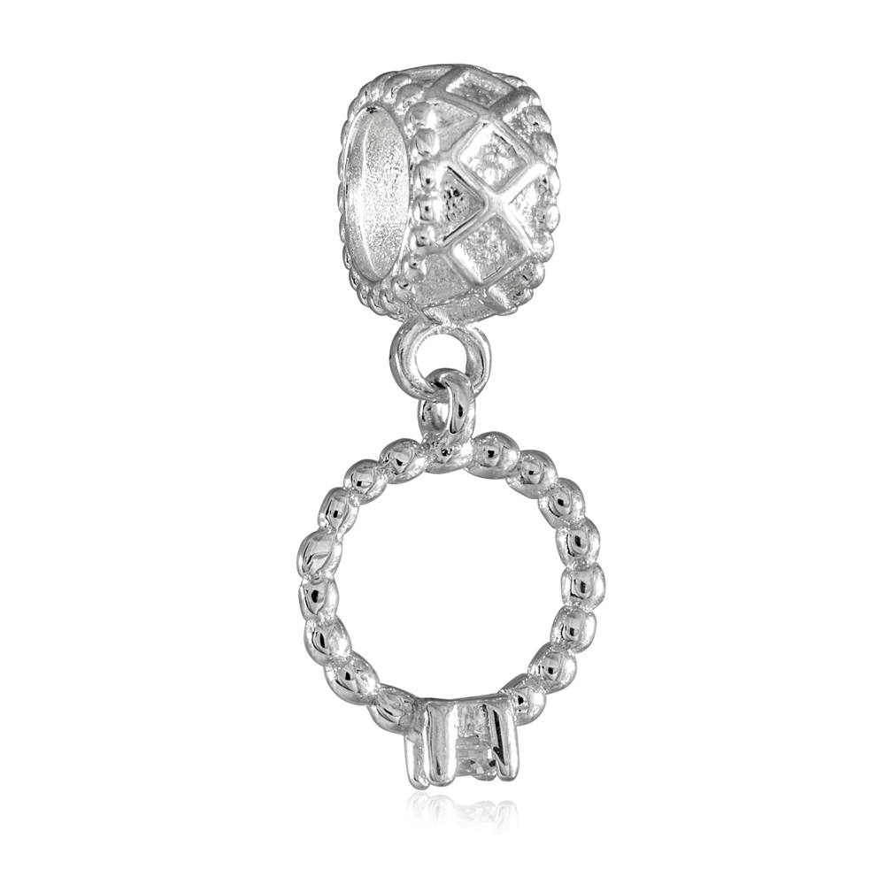 Charms Koralik Srebrny PIERCIONEK ZARCZYNOWY