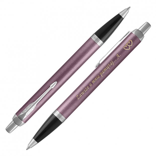 Długopis Parker IM Light Purple CT GRAWER i ETUI PRESTIGE