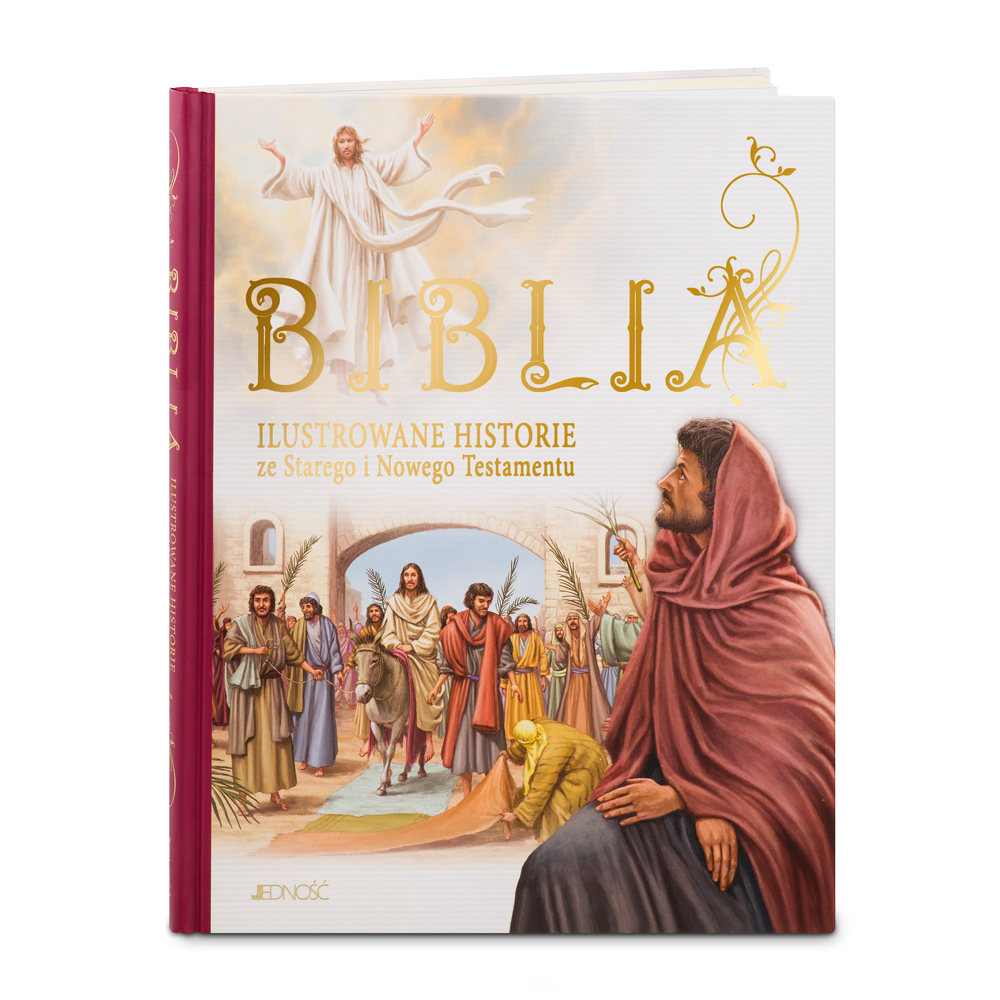 Biblia dla najmodszych z grawerem dla dziewczynki na chrzest