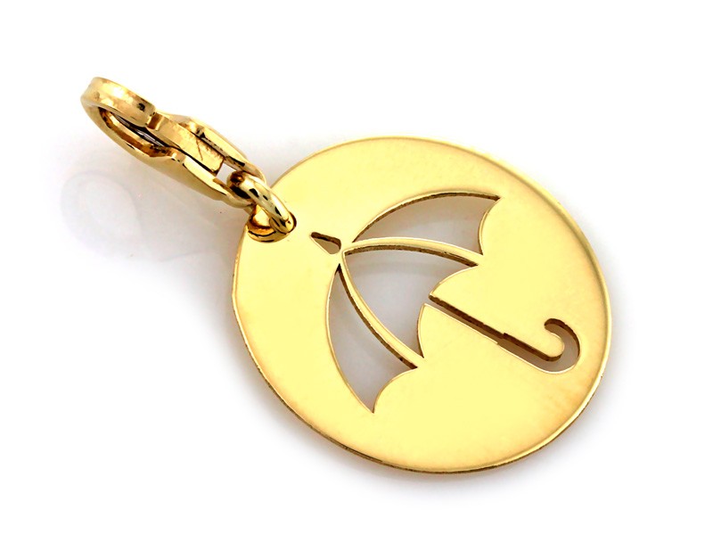 Złota zawieszka 585 charms charms PREZENT GRAWER