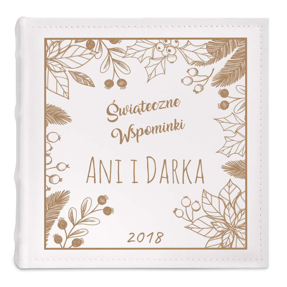 Album na zdjęcia z nadrukiem dla pary na święta