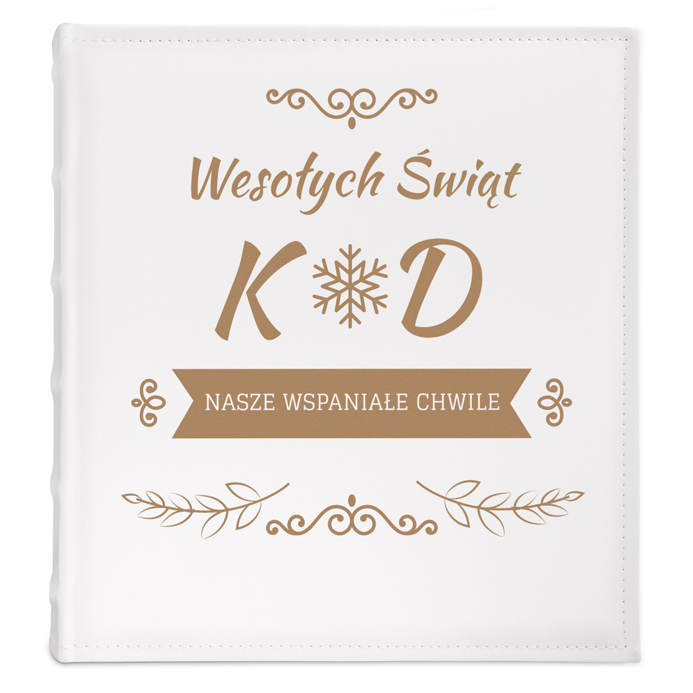 Album na zdjęcia z nadrukiem dla pary na święta