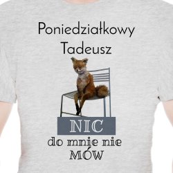 Koszulka męska szara z nadrukiem dka niego na imieniny