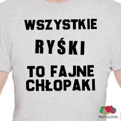 Koszulka męska szara z nadrukiem dla chłopaka na imieniny Dzień Chłopca